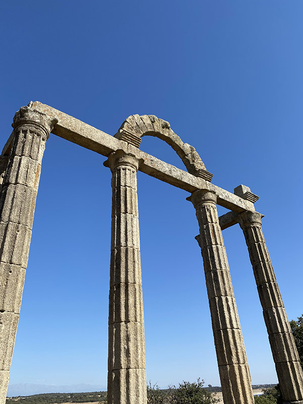 Templo romano en Cáceres Augustobriga