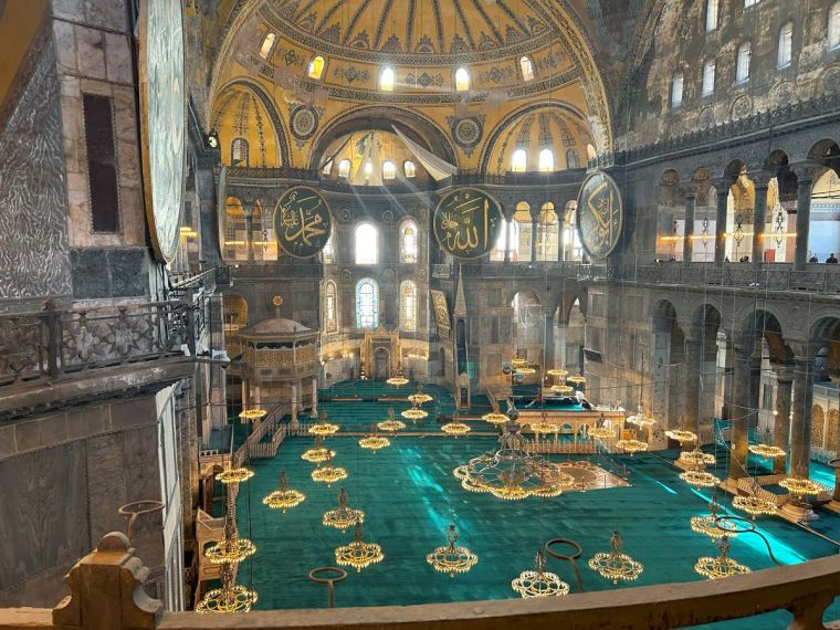 Interiore de Santa Sofía Estambul