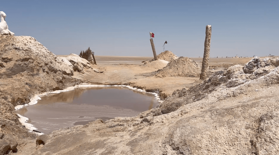 Chott el Djerid, lago salado de Túnez
