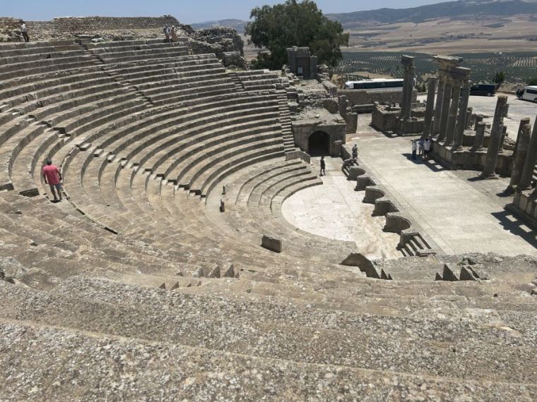 Teatro de Dougga en Túnez